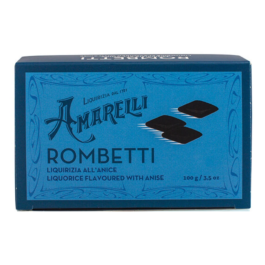 Liquorice Blue Rombetti 100g Box