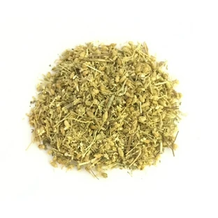 Schafgarbenkraut mit blühender Spitze im Kräuterteeschnitt