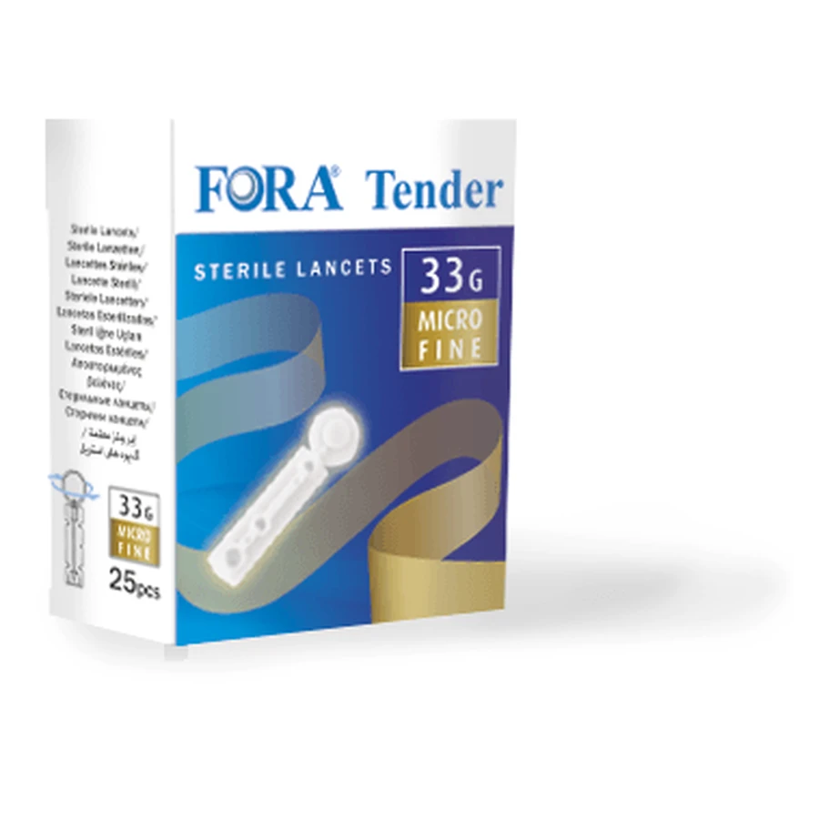 PUNCTURE LANCETS 33G 25PCS
