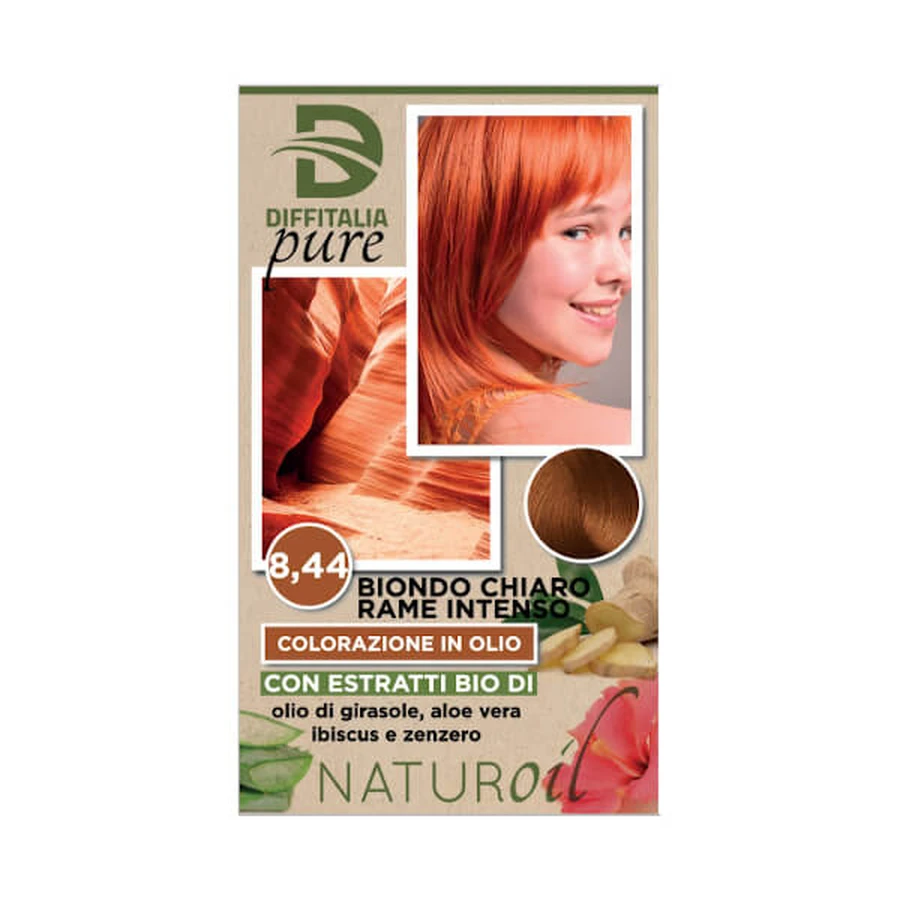 Naturoil Coloración Suave en Aceite Cobre Intenso Rubio Claro 8.44