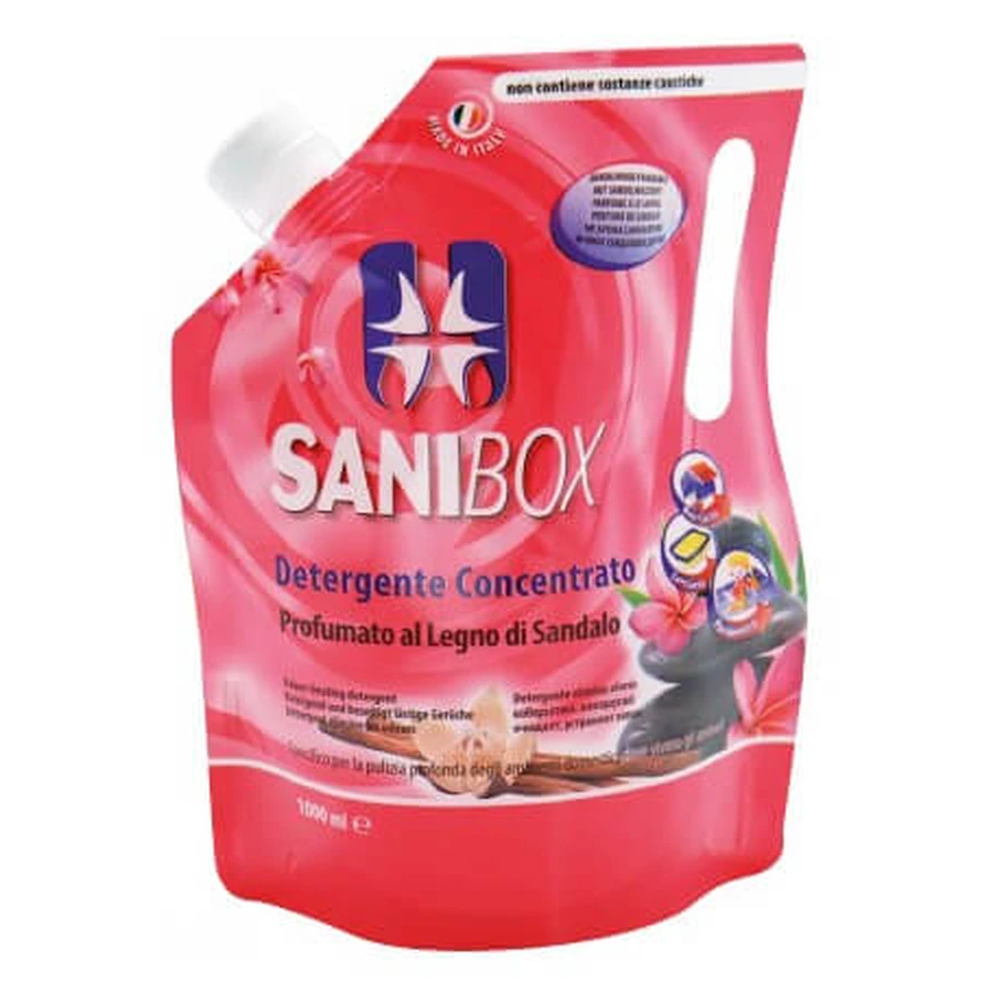 PET PROFESSIONAL SANIBOX NETTOYANT CONCENTRÉ BOIS DE SANTAL 1 LT