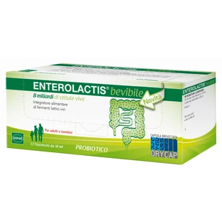 Enterolactis drinkbare levende melkzuurfermenten gluten- en lactosevrij 12 flesjes