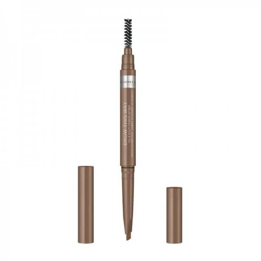 RIMMEL EYEBROW FILL&amp;SCULPT OVERBROW PENCIL 01 MARRON CLARO