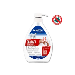 Alcoholische handgel 70% gebruiksklaar Sani Gel Sanitec 600 ml voor professioneel gebruik