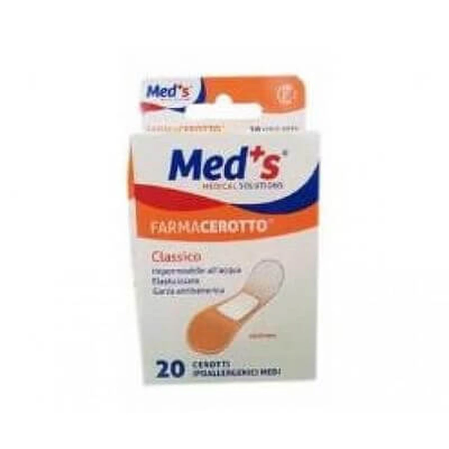 Meds Polyurethan Hypoallergene Pflaster Classic Medium 20 Stück