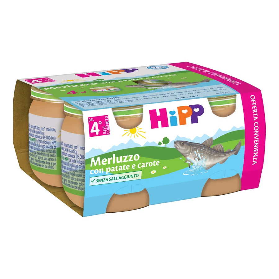 HiPP Homogenized Cod with Potatoes and Carrots