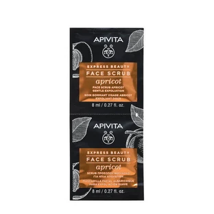 Apivita Milde Exfoliërende Gezichtsmasker Scrub Abrikoos 2x8ml