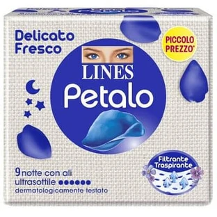 Lines Petal Blue Night Tampon 9 Pieces
