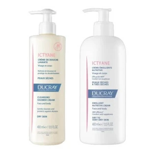 Ictyane Emollient Cream 400 ml + Ictyane Cleansing Cream 400 ml