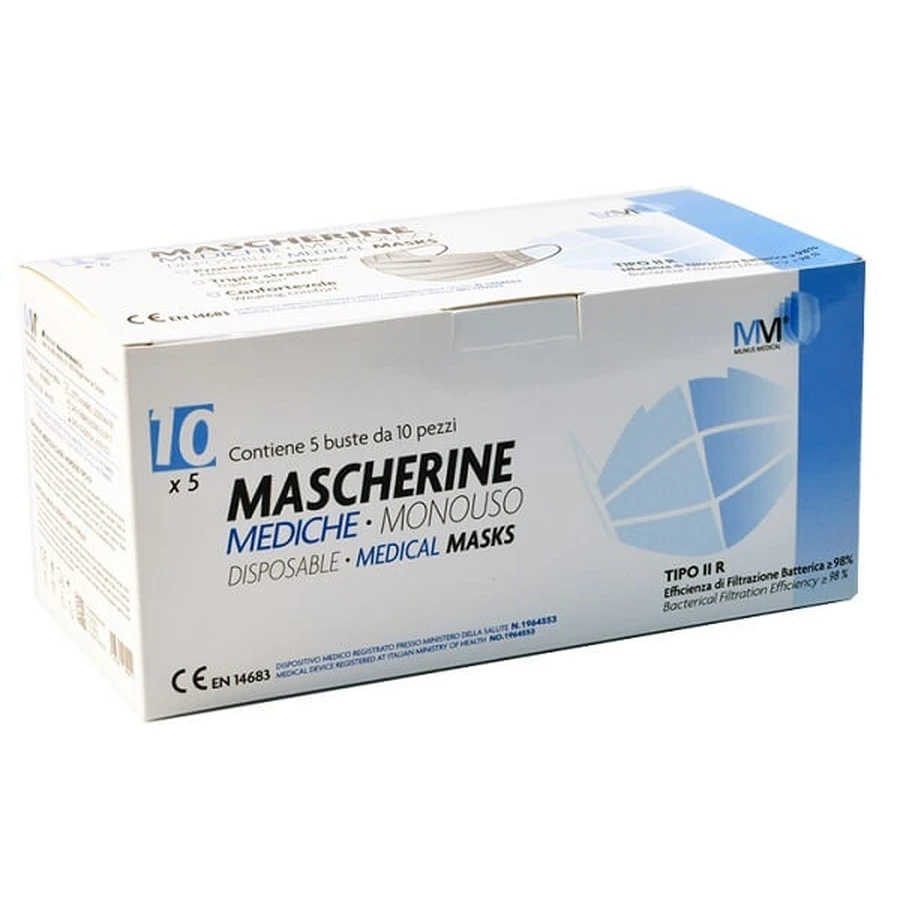 MUNUSMED Masque.Ch.IIR Noir 50pcs