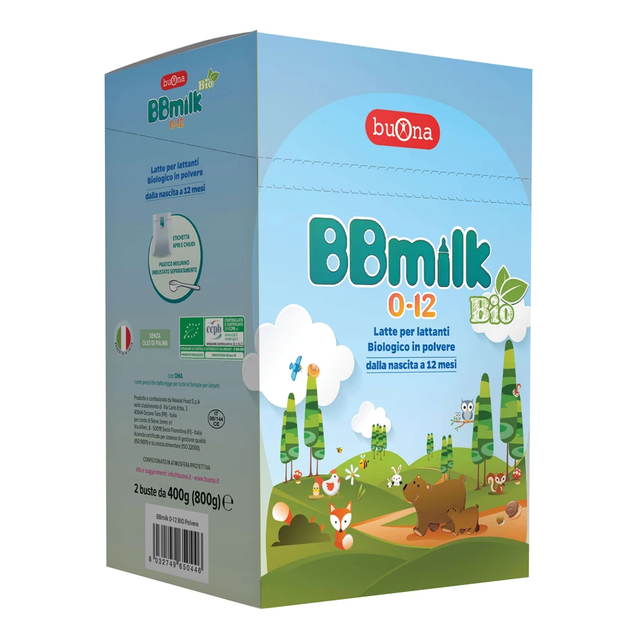  BBmilk 0-12 Bio-Milchpulver für Säuglinge 2x400g