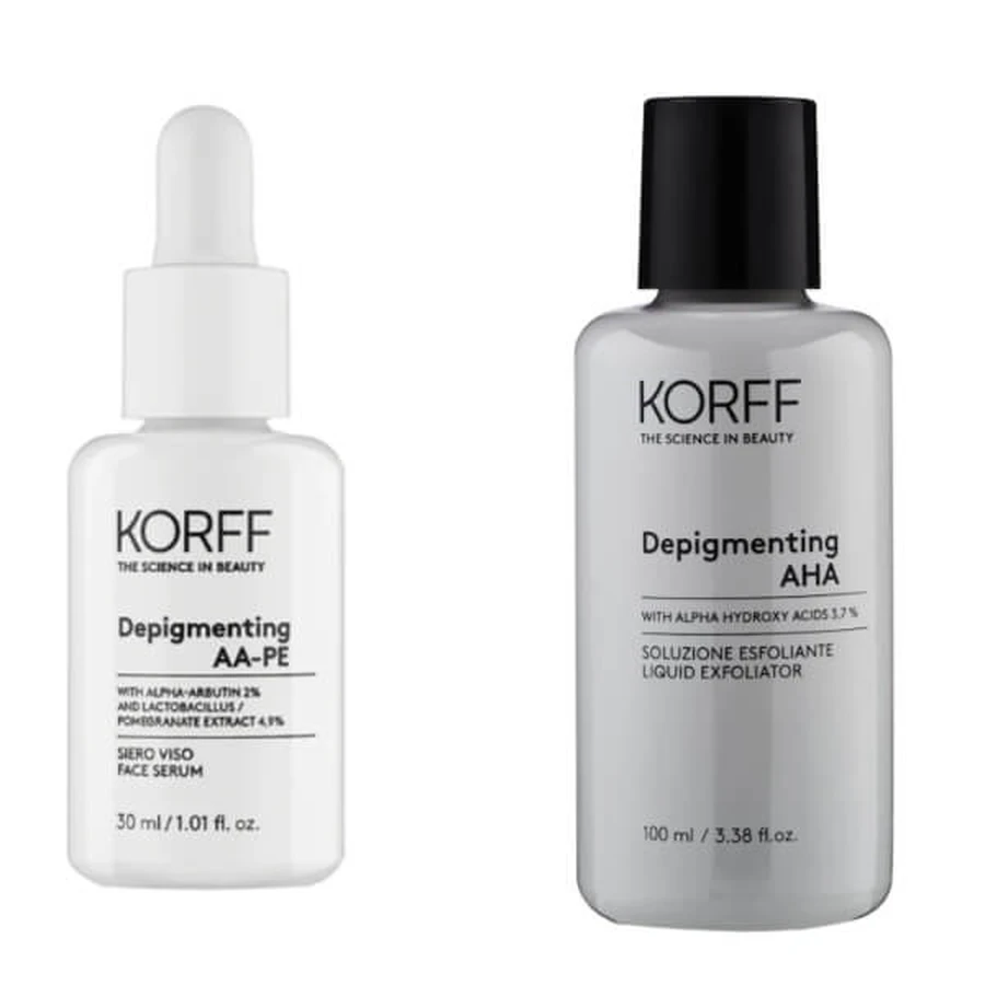 Korff sérum facial despigmentante con solución exfoliante iluminadora