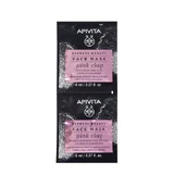 Apivita Roze Klei Reinigend Gezichtsmasker 2x8ml