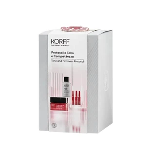 Korff Geschenkset Tone And Firmness Vials X7 Collagen + Gesichtscreme 50ml + Exfoliating Solution 30ml