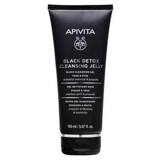 Apivita Black Cleansing Gel Gesicht und Augen Reinigen 150ml