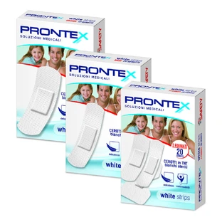 PRONTEX Weiße Streifen Medium20Stück