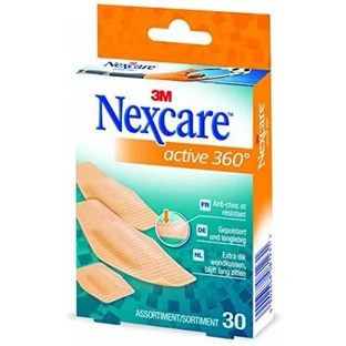 NexCare Active 360° Assorted Plasters 3M 30 Pieces