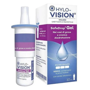 Hylovision Safe Drop Gel 0,3% Feuchthaltemittel und schützende Augentropfen 10 Ml