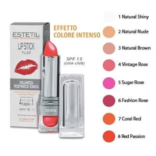 Estetil Barra Labial Rellenadora Tratamiento Labial Rojo Pasión 086