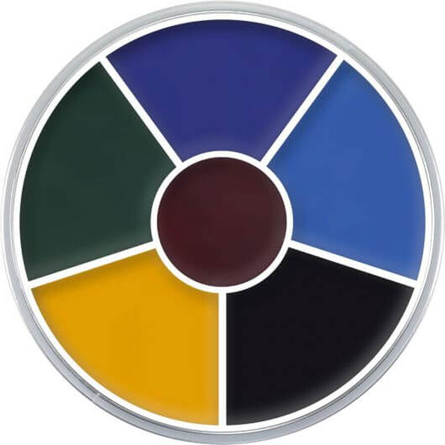 Kryolan Color Circle 6 Color Colorete en Crema BlackEye2 30g