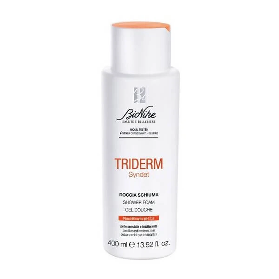 Bionike triderm mousse de douche ph 3.5 peau sensible 400 ml