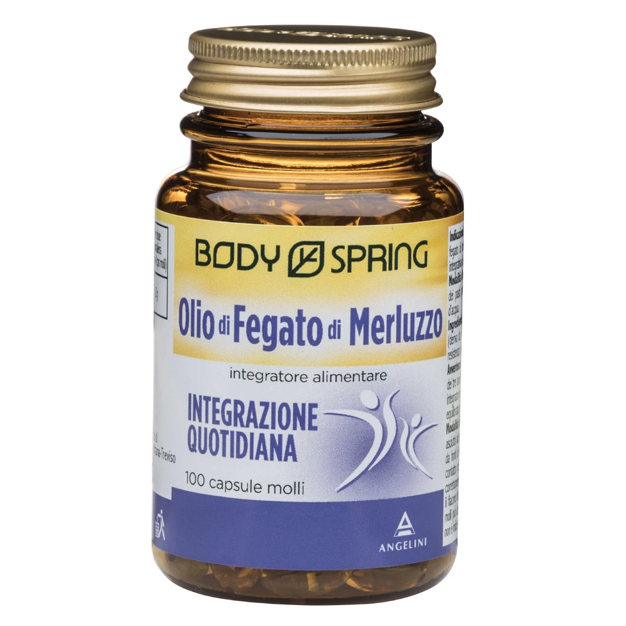 Body Spring Aceite de Hígado de Bacalao 100 Cápsulas