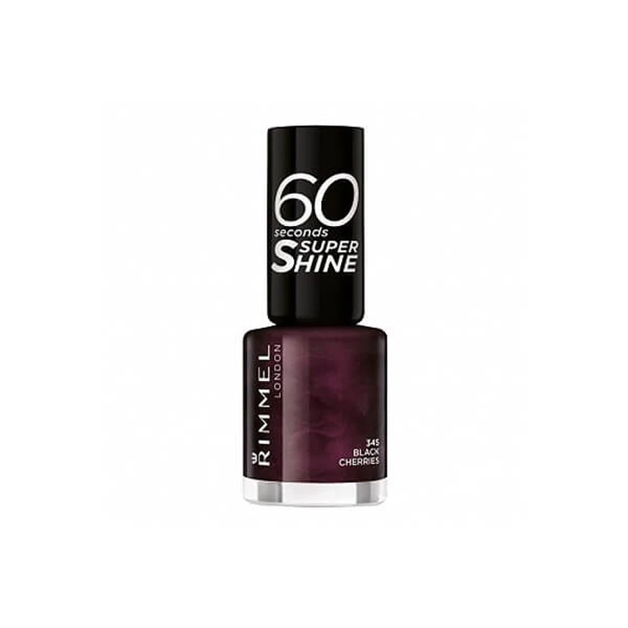 RIMMEL NAGELLACK 60' NEU 345 SCHWARZ CHERRYES