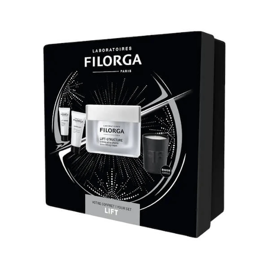 Filorga Lift-Struktur-Set Tagescreme, Nachtcreme, Serum und Kerze