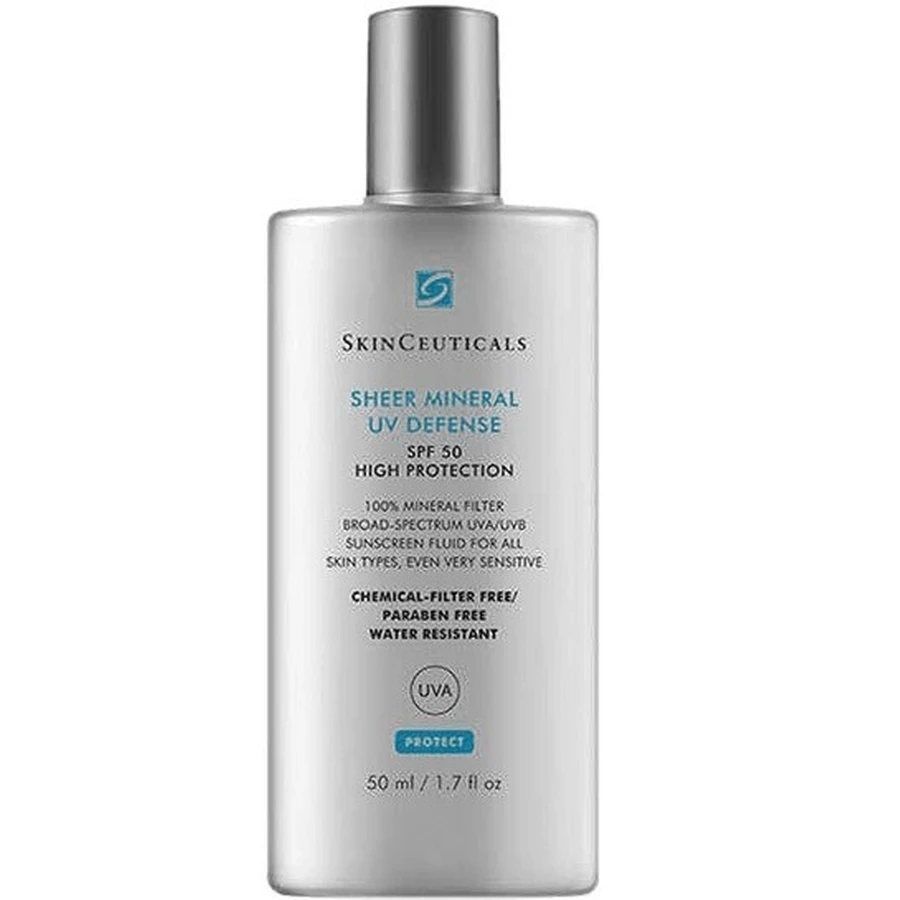 SkinCeuticals Sheer Mineral UV Defense SPF 50 Zonnebrandcrème samengesteld met titaandioxide 50 ml
