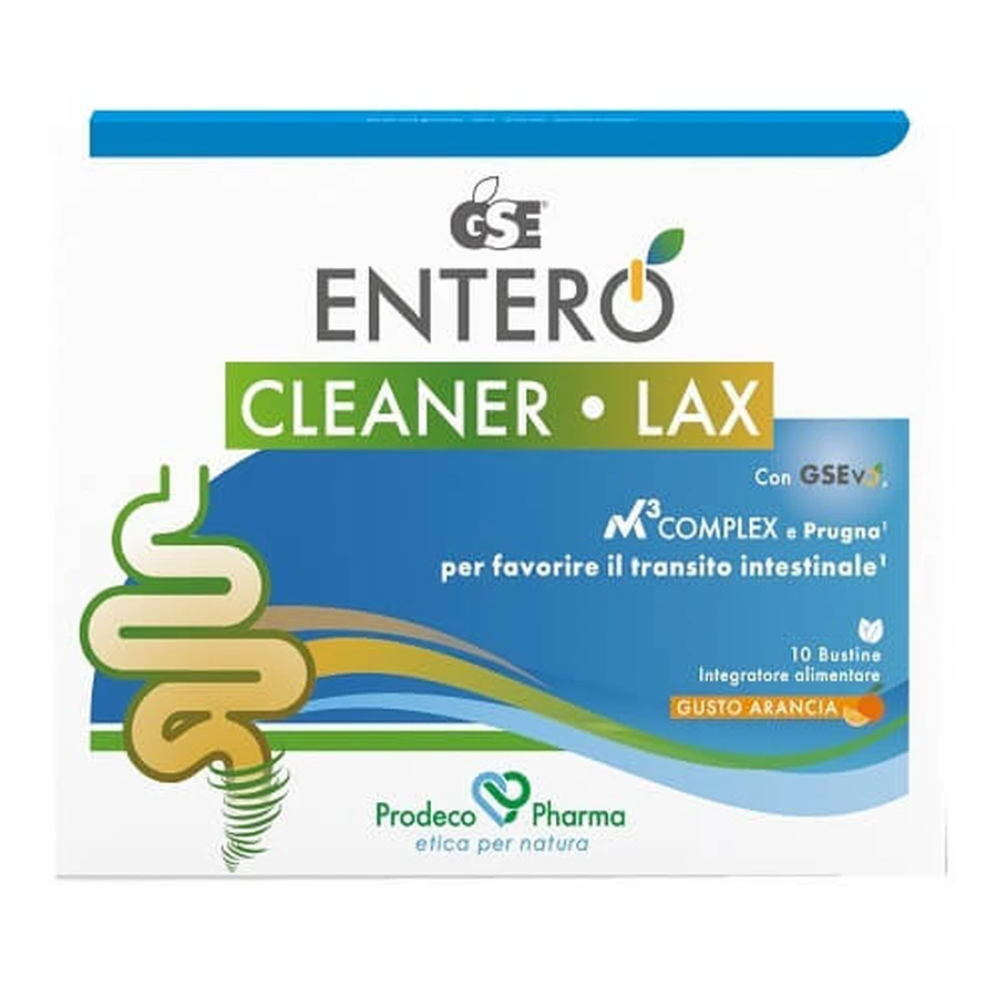 GSE Entero Cleaner Lax supplement 10 sachets.
