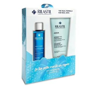 RILASTIL Cleansing Duo Aqua Cleansing 200 ml and Micellar Solution 100 ml Box Set