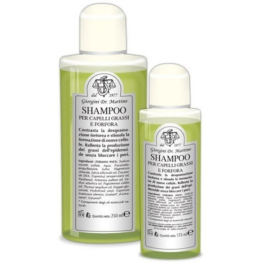 Shampooing pour cheveux gras et pellicules 125ml Giorgini