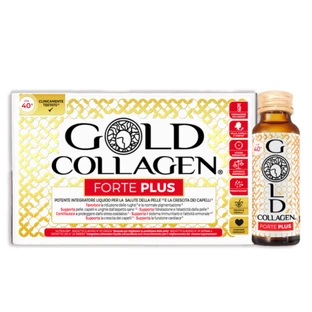 Gold Collagen Forte Plus Anti-Aging Supplement voor Huid en Haar 10 Flacons