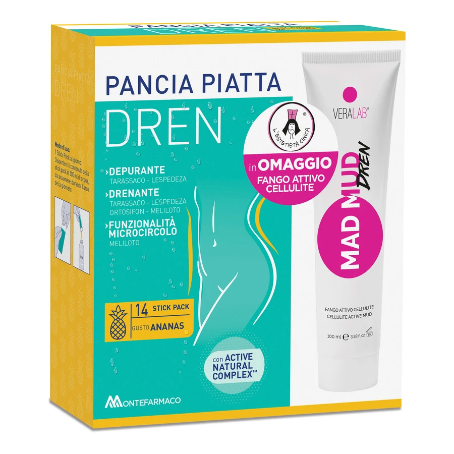 Flat Belly Dren Pineapple 14 Stick Packs