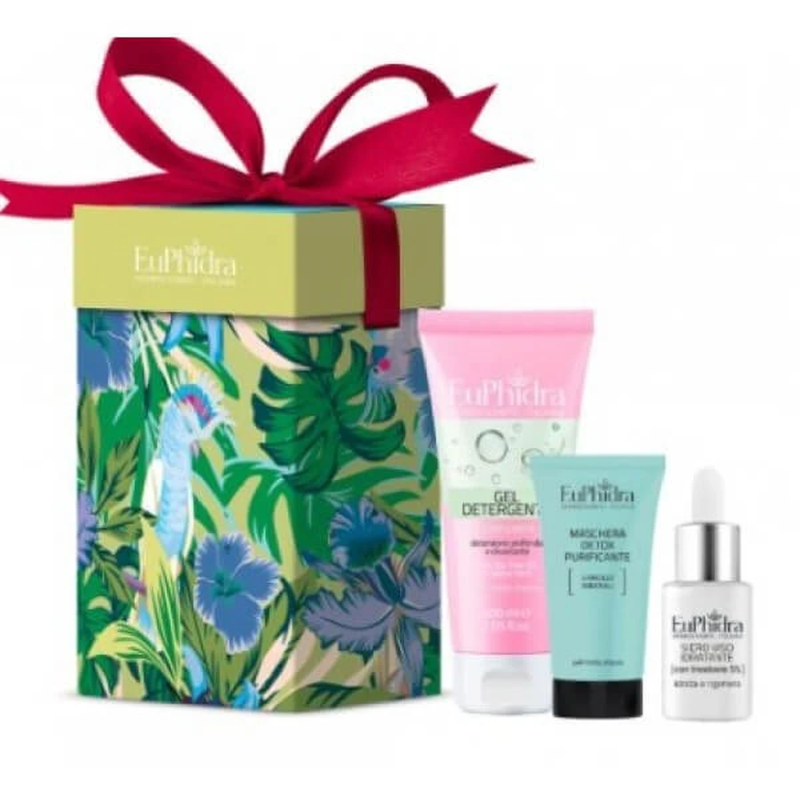 Euphidra Ritual Purity gezichtsset met cleanser en detox masker