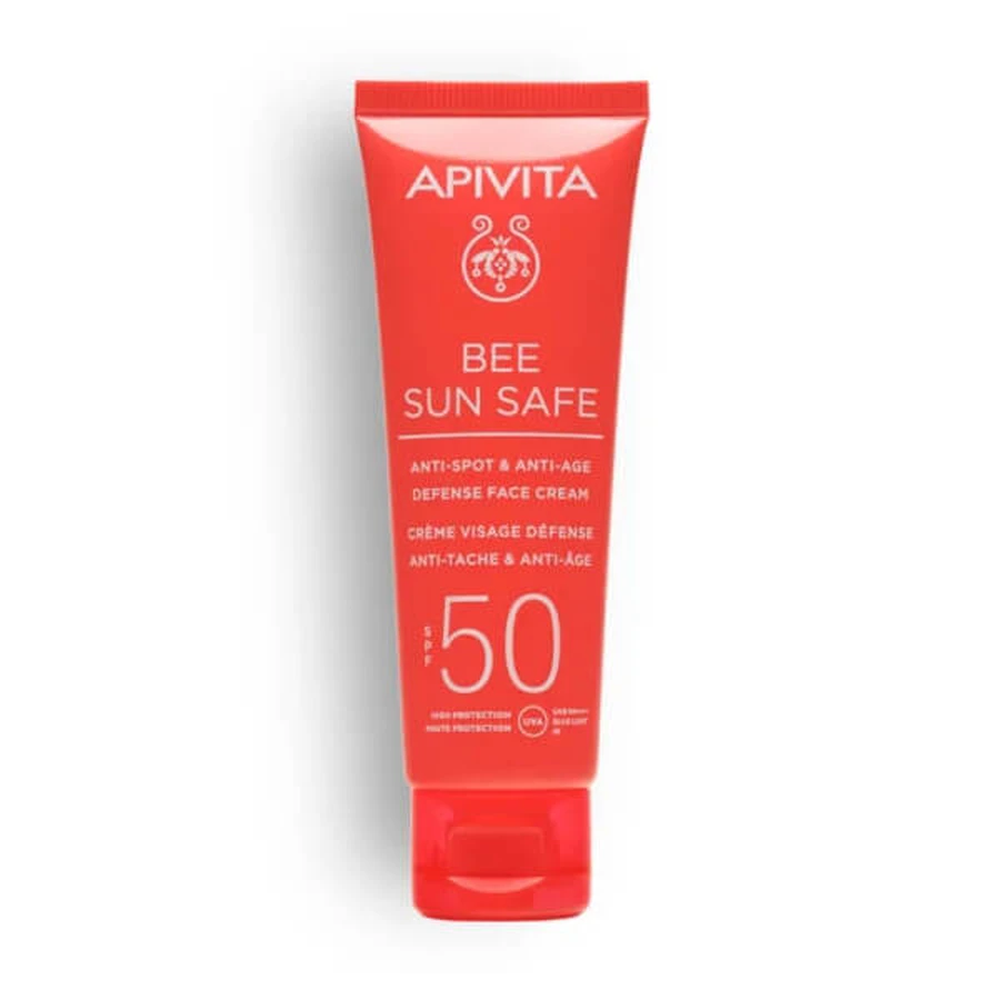 Apivita Bee Sun Safe anti-vlekken & anti-aging crème spf50 50ml