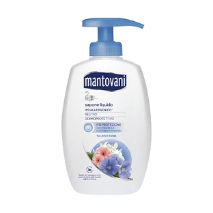 MANTOVANI NEUTRAL LIQUID SOAP BASE 300ML.TALCUM POWDER AND WHITE FLOWERS