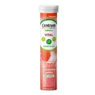 Centrum Vital Adults, effervescent tablets, peach and apple flavor, 20 pcs.