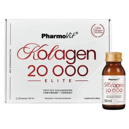Pharmovit Kollagen 20.000 ELITE, flüssig, 60 ml x 20 Stück.