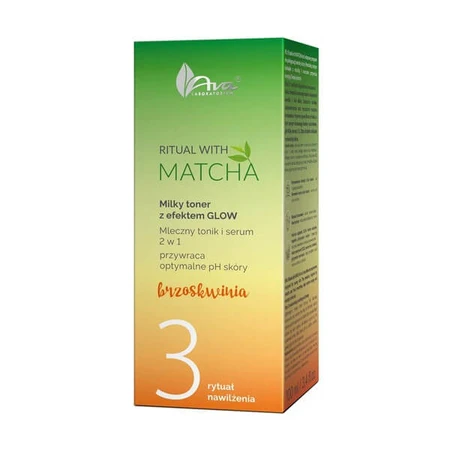 AVA Ritual con Matcha, tónico facial lechoso y sérum, 2 en 1, 100 ml.