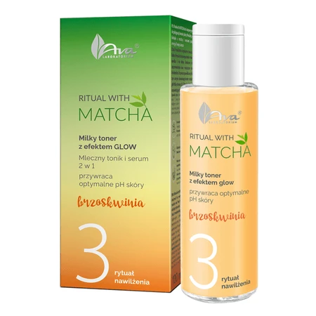 AVA Ritual con Matcha, tónico facial lechoso y sérum, 2 en 1, 100 ml.