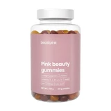 BeastPink Pink Beauty Gummies, jelly beans, grapefruit-papaya-kersensmaak, 60 stuks.