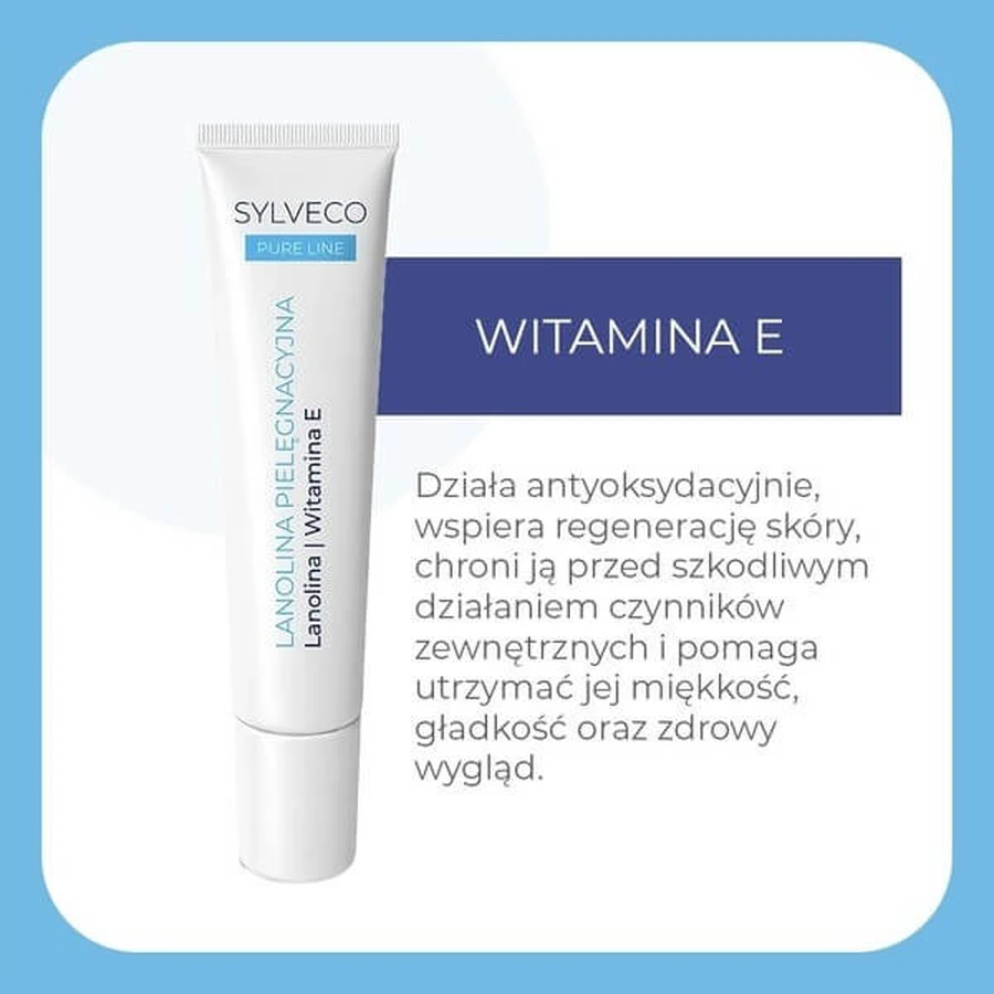 Sylveco Pure Line, verzorgende lanoline, 15 ml