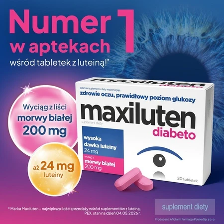 Maxiluten Diabeto, tabletten, 30 st.