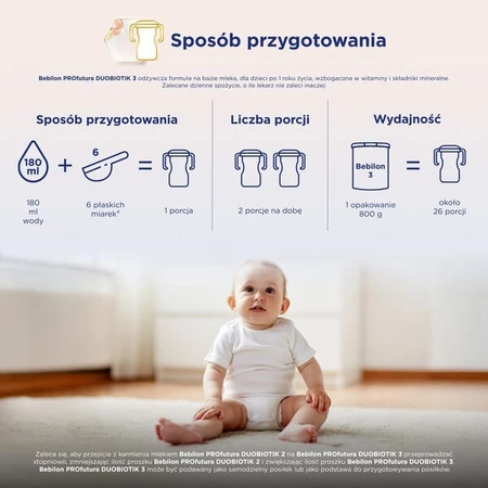 Lot de 2 x Bebilon PROfutura DUOBIOTIK 3, lait maternisé après 1 an, 800 g