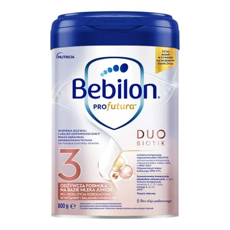 Lot de 2 x Bebilon PROfutura DUOBIOTIK 3, lait maternisé après 1 an, 800 g