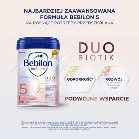 Set van 2 x Bebilon Profutura DUOBIOTIK 5, Junior voor kleuters, poeder, 800 g