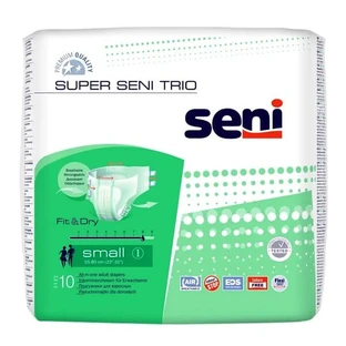 Seni Super Trio, pañales para adultos, talla S, 10 uds.