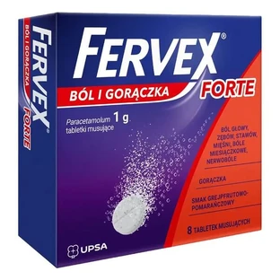 Fervex douleur et fièvre Forte, 1 g, comprimés effervescents, 8 pcs.