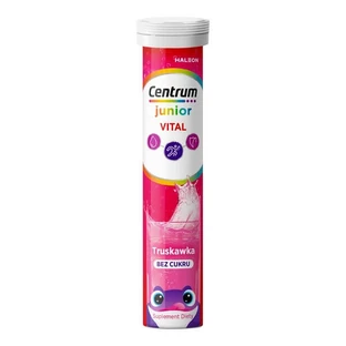 Centrum Vital Junior, effervescent tablets, strawberry flavor, 20 pcs.